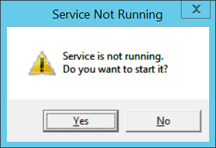onbase service not running